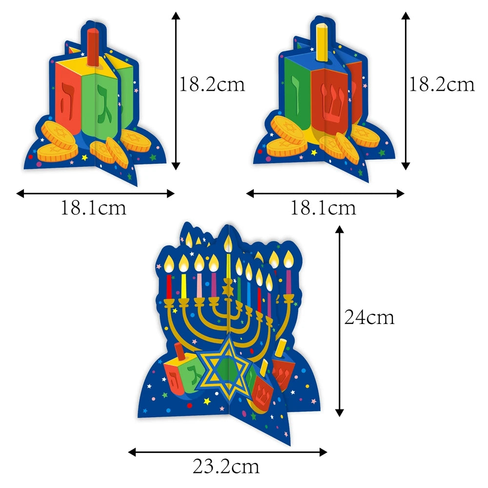 Judaism Happy Hanukkah Backdrop Jewish Jesus Passover Candlestick Party Decor Photographic Background Photography Photo Studio
