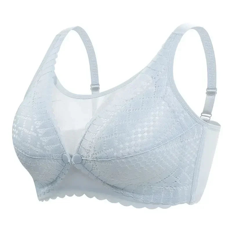 Front Button Maternity Nursing Bra Adjustable Gathered Underwear Comfortable Breastfeeding Bra for Feeding Pregnant Women Clothes