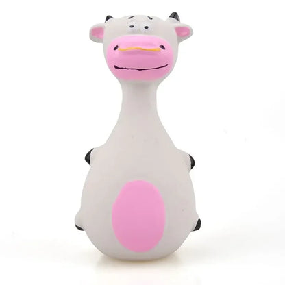 Squeaky Dog Rubber Toys Bite Resistant Dog Latex Chew Toy Animal Shape Puppy Sound Toy Pet Supplies For Small Medium Large Dog