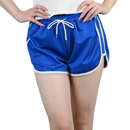 Pantalones cortos elásticos de verano para mujer, informales, de fitness, de correr, deportivos, transpirables, talla grande