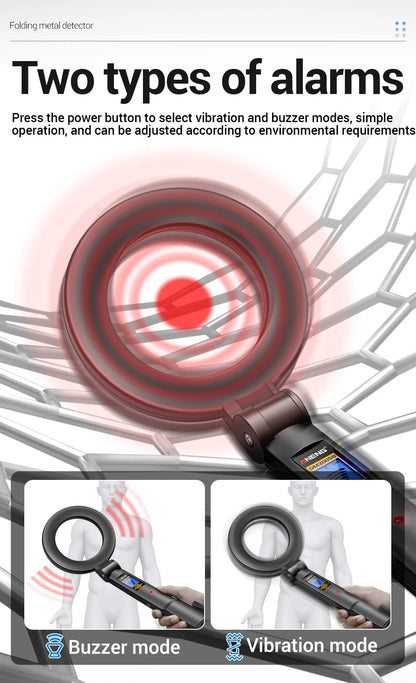 Metal Detector Handheld Beep Vibration Alarm ANENG DM3005B Airport Security Wall Circuit Check Gold Treasure Hunting Tool