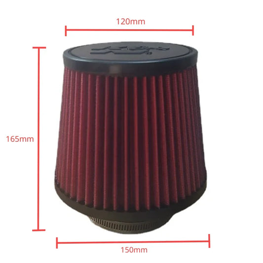 Car Mushroom Head Universal High Flow Intake Air Filter 102mm 89mm 76mm 3 3.5 4 Inch Cone Tapered Air filters for K&N 14084-2