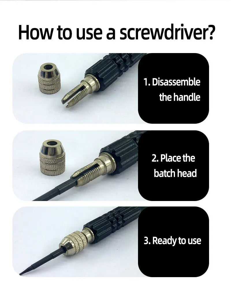 10-in-1 Precision Screwdriver Set for Mobile Phones, Notebooks, and Computers - Perfect for Small Maintenance and Disassembly