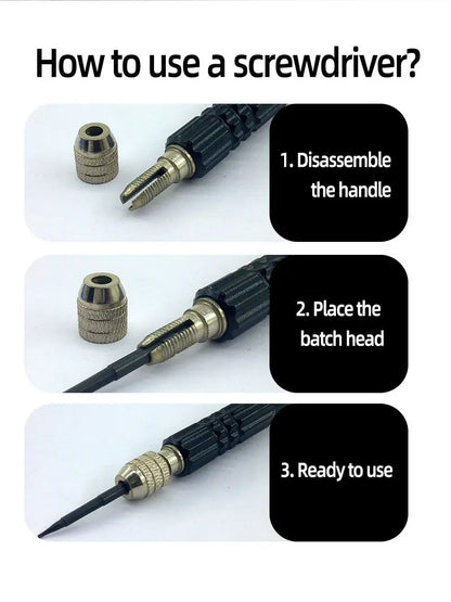 10-in-1 Precision Screwdriver Set for Mobile Phones, Notebooks, and Computers - Perfect for Small Maintenance and Disassembly