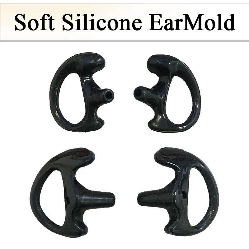 3-Pair Ear Mold Earbud Replacement Soft Silicone Earmould Earplug S/M/L Size for Walkie Talkie Radio Acoustic Earpieces Headsets