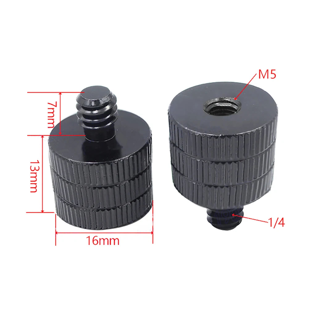 1x 1/4 Inch Thread Hole Female to Female 3/8 M4 M5 M6 M8 Mount Adapter Screw Nut DSLR Cameras Tripod Rig Flash Light Accessories