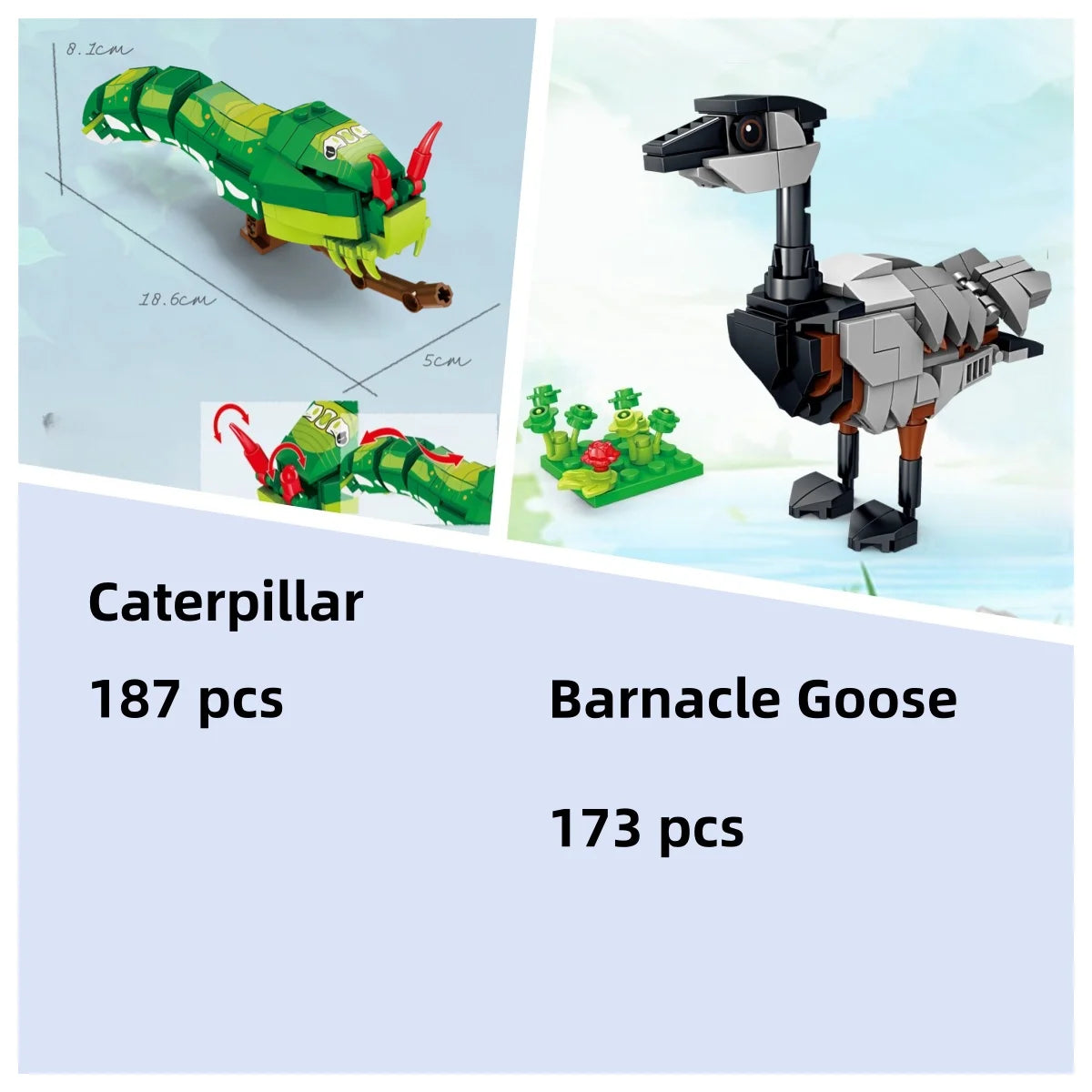 Ladybug Insects Building Blocks Toys Set - Long-Lasting Play for Kids, Great Collectible Models Dragonfly Mantis Housefly & More
