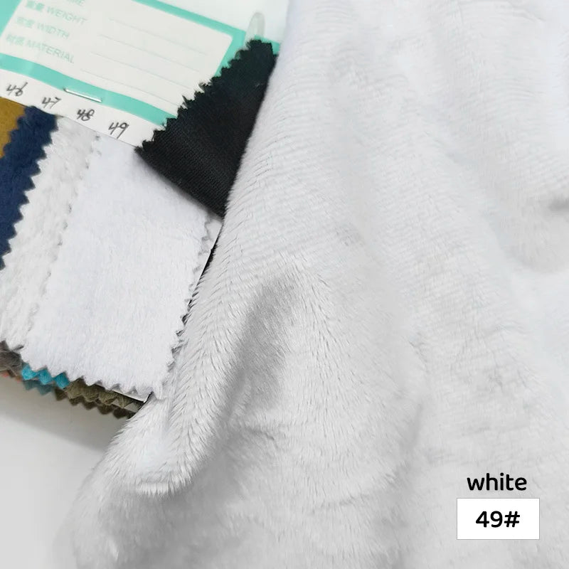 45x50cm 34~66# Plush Fabric For Sewing 5mm Pile Length 100 Polyester Hair Material For Popular Cotton Dolls DIY Handmade Fabric