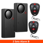 Awapow Wireless Vibration Bike Alarm With Remote Control Anti-Theft Door And Window Alarm 110dB Loud Home Bicycle Security