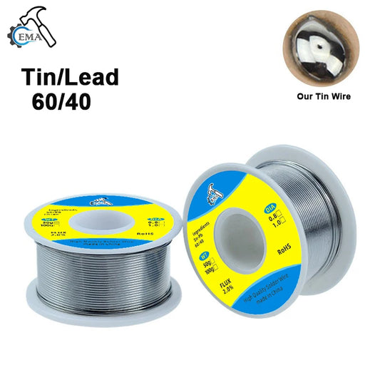 EMA Quality Welding TIN Wire, 60/40 0.8mm 1.0mm, Soldering, Solder Wire Tin Flux For Soldering Welding, Solder Wire