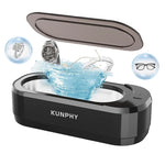 KUNPHY Ultrasonic Jewelry Cleaner 12oz 46KHz Professional Sonic Cleaner with One-Touch Operation for Rings, Glasses