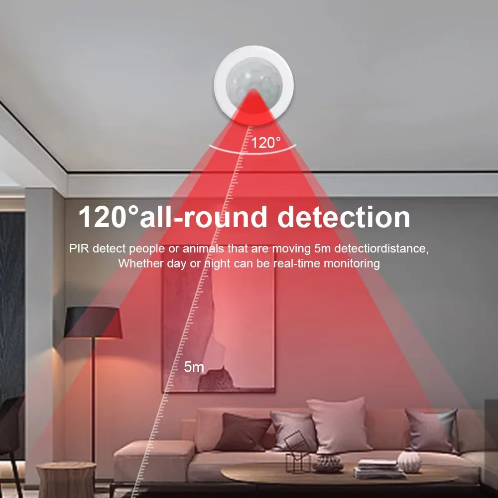 EWelink Zigbee With/Without a Stand PIR Motion Sensor, Human Body Infrared Detector, Security Alarm Sensor Works With APP