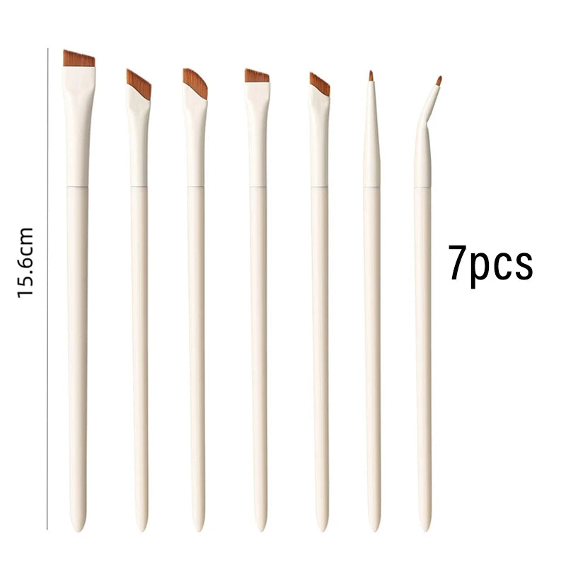 1/3/7/9pcs White Upgrade Blade Eyeliner Brush Eye Makeup Brushes Set Ultra Thin Fine Angle Flat Eyebrow Precise Detail Brush