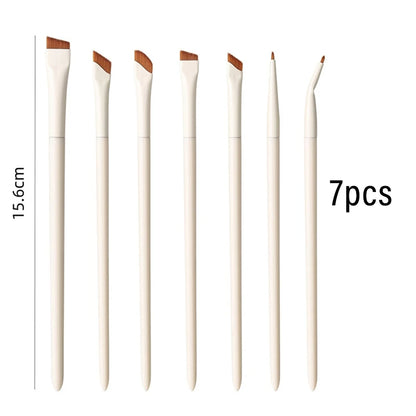 1/3/7/9pcs White Upgrade Blade Eyeliner Brush Eye Makeup Brushes Set Ultra Thin Fine Angle Flat Eyebrow Precise Detail Brush