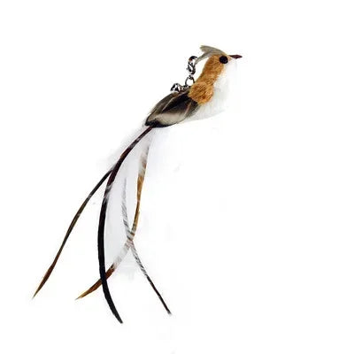 Interactive Cat Toy Hands-Free Cat Stick Playing Kitten Playing Teaser Wand Toy Suction Cup Bird/Feather Cat Wand Pet Supplies