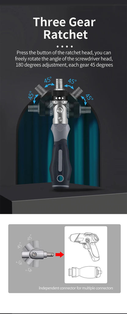 Ratchet Screwdriver Set Magnetic Hexagon Wrench Computer Repair Tools Car Bike Rapid Repair Tools Ket Multidirectional Vanadium