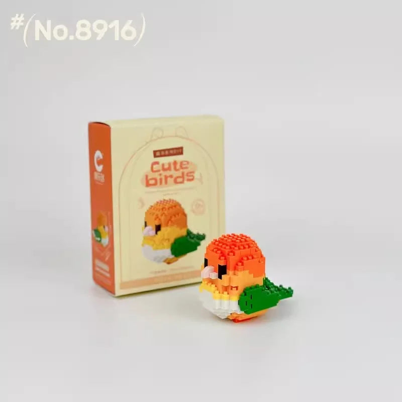 Moe Bird Series Building Block Toys Assembly, Tabletop Ornaments, Children's Educational Toys, Suitable for Boys and Girls, Christmas Gift