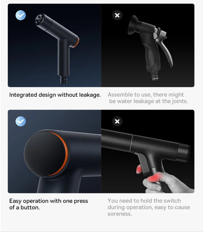 Water Gun, Car Wash Gun, High Pressure Washer Cleaner Supplies, Watering Spray Sprinkler and Nozzle Water Jet, Garden Washer, Baseus