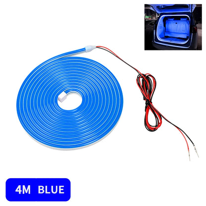 12V DIY environment light strip, car trunk LED light strip, high brightness, used for interior decoration of vehicles, tailgate