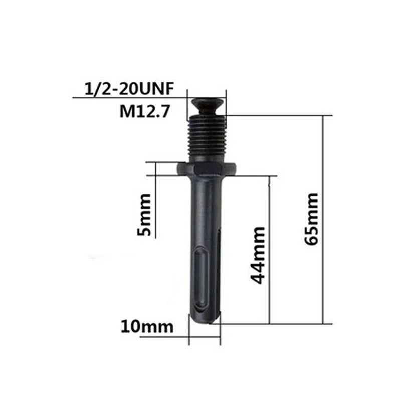 1.5-13mm Converter 1/2 20UNF Key Drill Chuck Thread Quick Change Adapter SDS 1/4 Impact Driver Wrench Bit Connecting Rod Hex