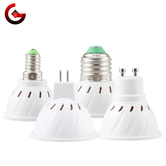 MR16 GU10 E27 E14 LED Spotlight Bulb 220V Lampadas LED Lamp 48 60 80 LED 2835 SMD Lampara Spot Light Cold/Warm White