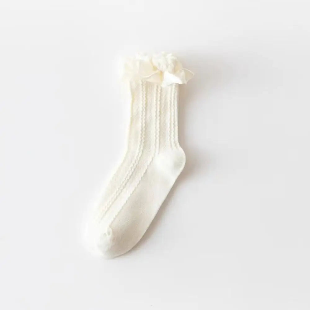 Cotton Women's Socks Frilly Ruffle Socks Spring Summer Casual Ankle Short Boat Socks Loose Knit Solid Color Mid-Calf Socks