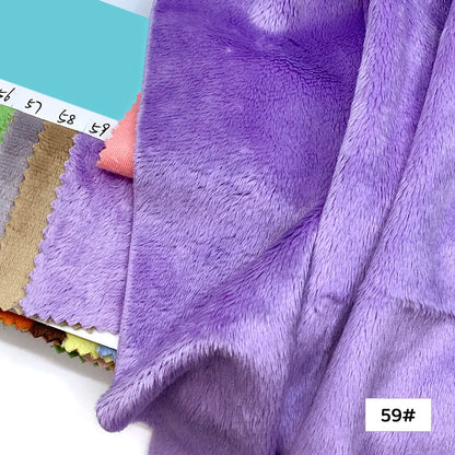 45x50cm 34~66# Plush Fabric For Sewing 5mm Pile Length 100 Polyester Hair Material For Popular Cotton Dolls DIY Handmade Fabric