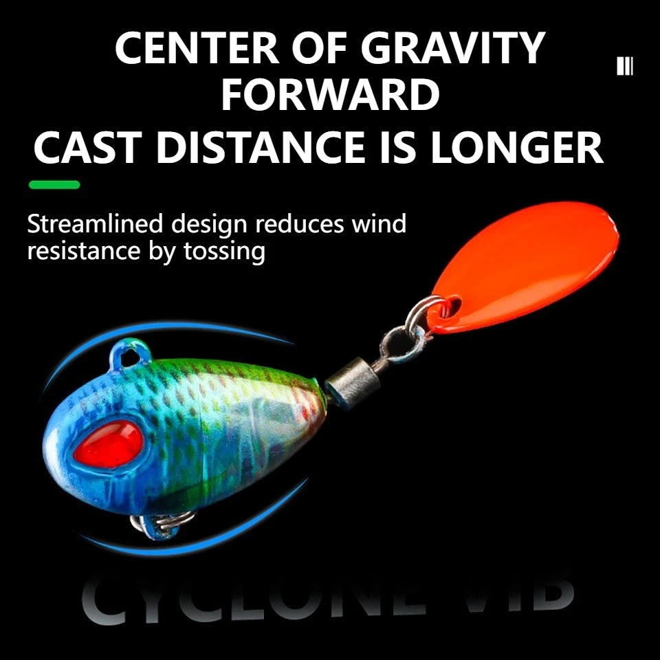 WALK FISH Sinking 3g-21g VIB Lure Spoon Spinner Fishing Bait Wobblers Metal Jig Rotating Sequin Tail Far Casting For Sea Bass