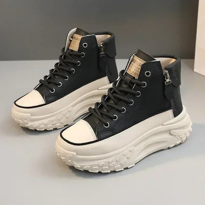 Women's Sneakers, Luxury Fashion Womens Boots, High-top Platform Casual Shoes, New Female Outdoor Running Shoes, Winter Women Shoes