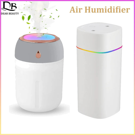 300/600ML USB Air Humidifier For Home Car With Colorful Night Light Large Capacity Essential Oil Aroma Diffuser Mist Sprayer