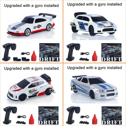 New RC Drift Car, Upgraded Gyro 1/43 Racing RTR 4WD Four-wheel Drive High Speed Radio Control Model 2.4g, Drift Race Car Mini Gift