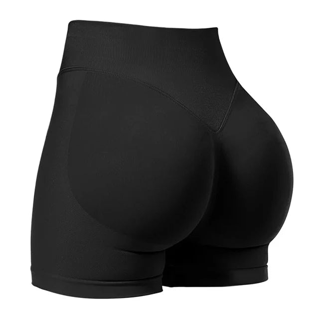 4.5'' Shorts Seamless Low Ribbed Waistband Gym Shorts Scrunch Bum Yoga Shorts Booty High Stretch Running Bike Shorts