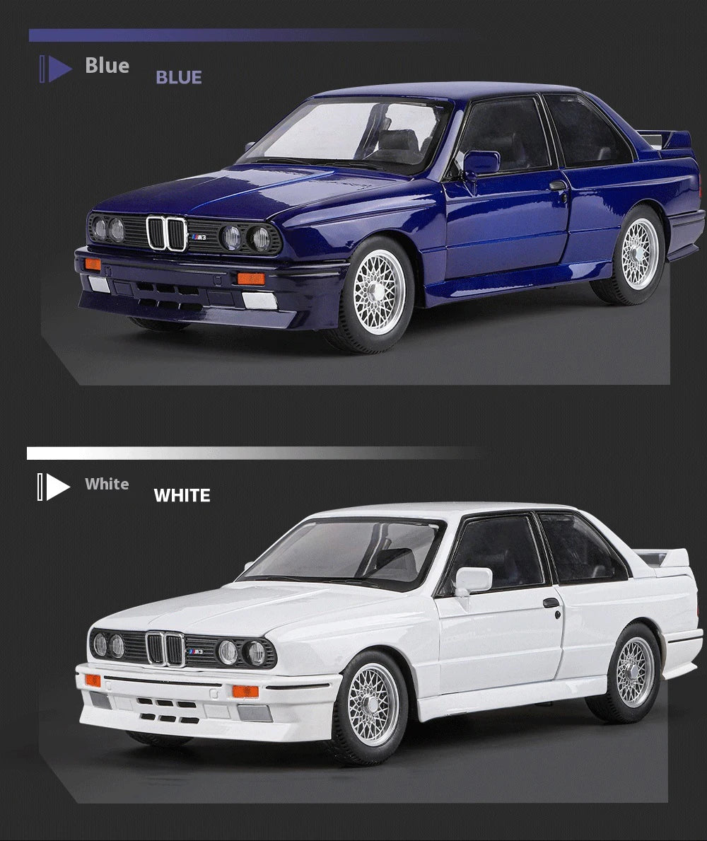 1:24 M3 E30 IM Alloy Miniature Car, Diecast Metal Model Collection Hobbies, Birthday Present With Friend Decoration Classic Car GT