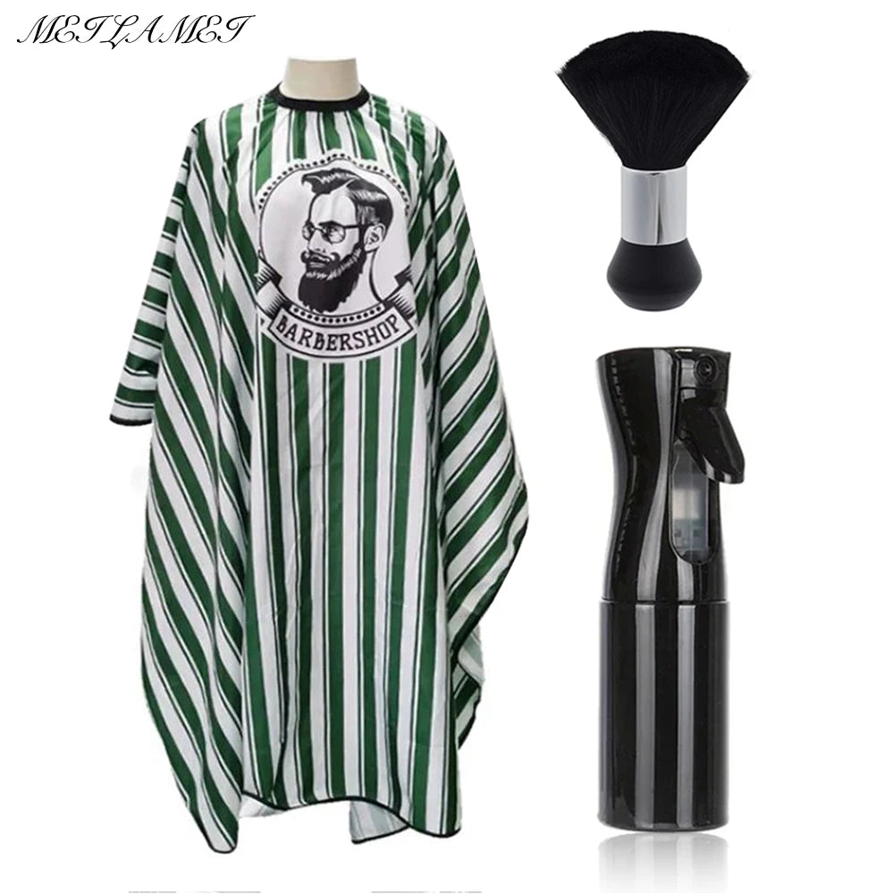 2/3 Pieces Antistatic Hairdresser Apron Hair Cut Cape Hairdressing Gown Cape Hair Barber Cutting Dye Apron Salon Styling Cloth