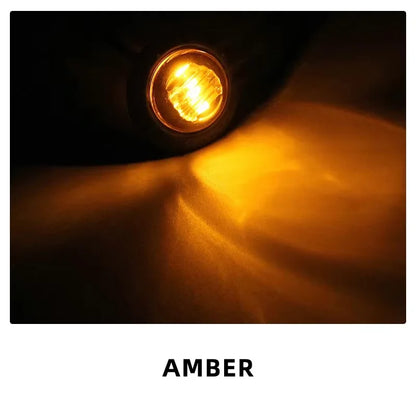 10/20 PCS Mini Round LED Side Marker Light High Brightness 12-24V Truck Trailer Auto Indicators Clearance Light Universal