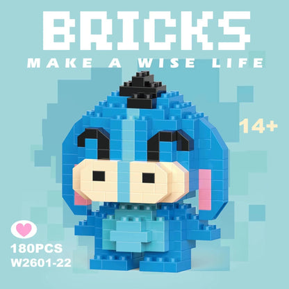 building block toys are luxurious models, suitable educational DIY games, cartoon anime games, building block lovers' desktop