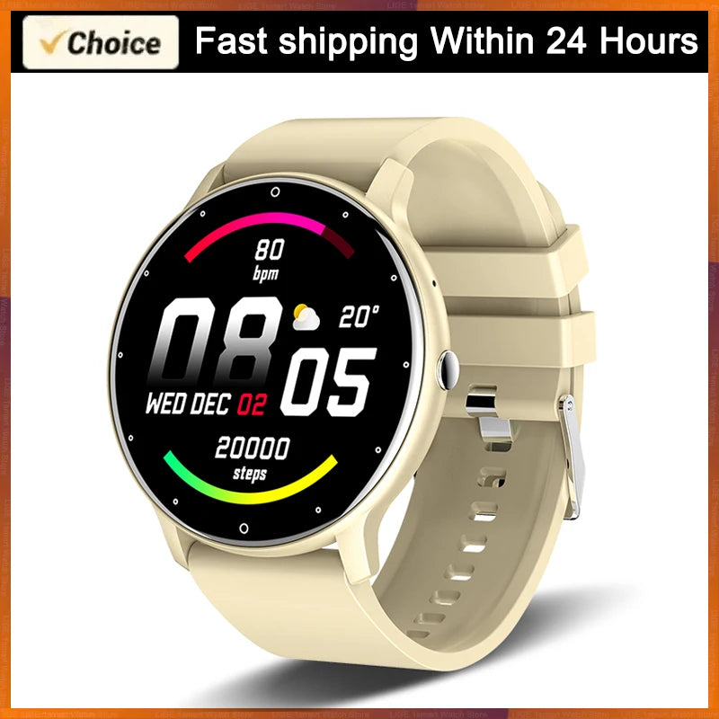 LIGE New Smart Watch, Women Men Ladies Gift, Sport Fitness Men Women Watches, Heart Rate Monitor, Waterproof Smartwatch For Android IOS