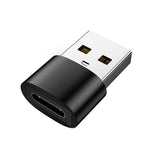 1pcs/2pcs USB C Female To USB A Male Adapter, Type C To USB A Charger Cable Converter For IWatch 7 AirPods, MacBook, iPhone