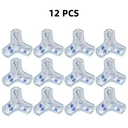 4/8/10/12Pcs Baby Safety Silicone Protector Table Corner Edge Protection Cover Transparent Anti Collision Soft Guard Home Tool