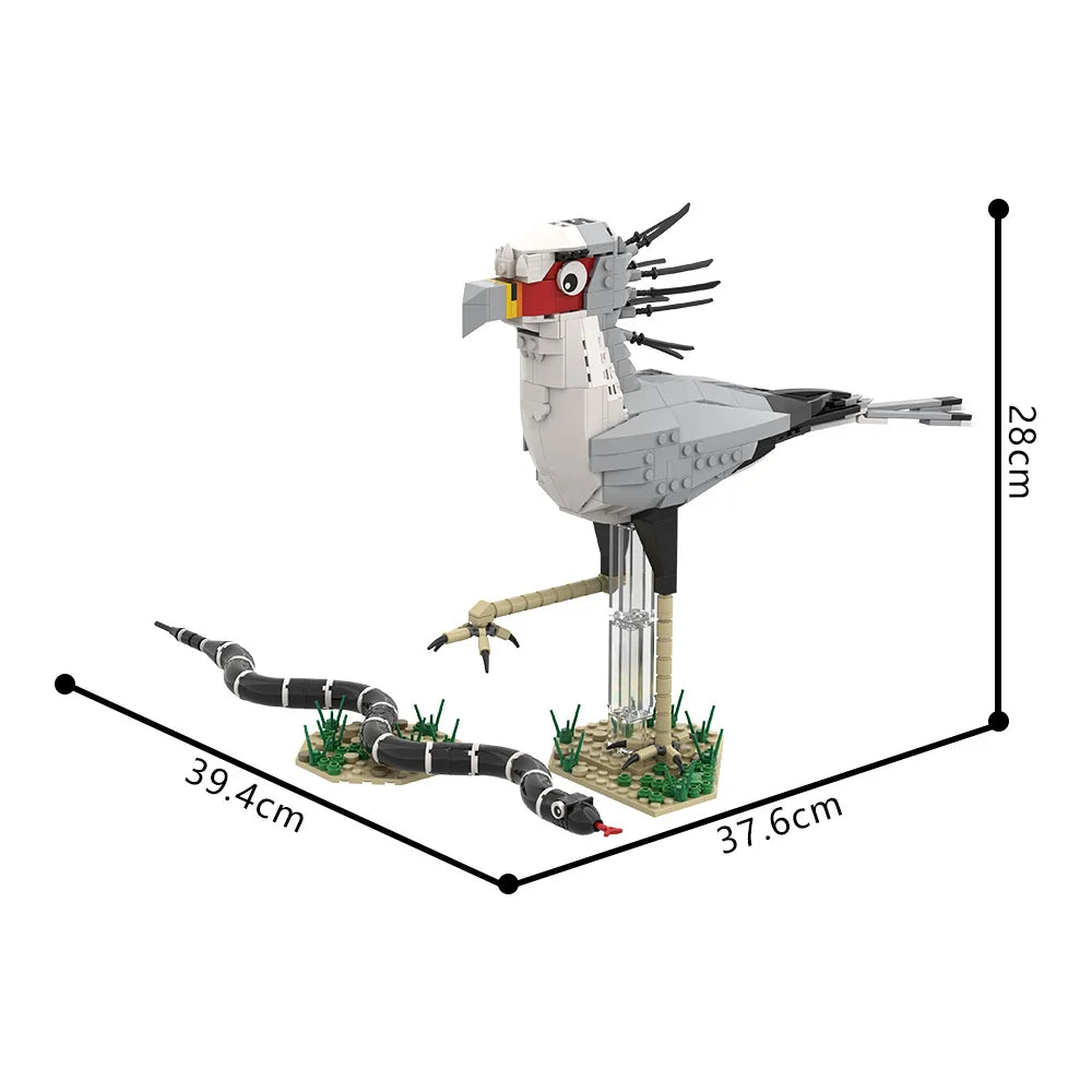 MOC Raven Model Building Blocks Sets Clever Raven Black Bird 3D Home Ornament Brick STEM Toy Adult Valentine's Day Gift