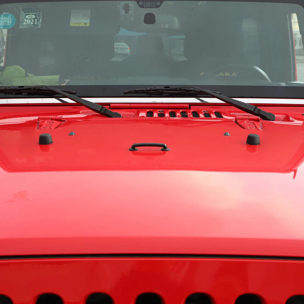 Car Hood Handle Bracket Rubber Cushion Bump Rest Stop Bonnet for Jeep Wrangler TJ 1997-2006 JK 2007-2018 Exterior Accessories