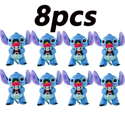 2028 New 12cm 20cm 25cm Stitch Stuffed Plush Models Cartoon Stuffed Plush Dolls Anime Plush Baby Toys Kawaii Kids Birthday Gifts