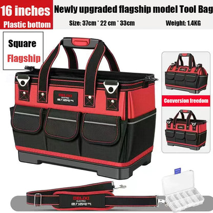 2026 New1680D Oxford Cloth Tool Bag Professional Electrician Wrench Waterproof Working Multifunction Organizing Storage Tool Bag