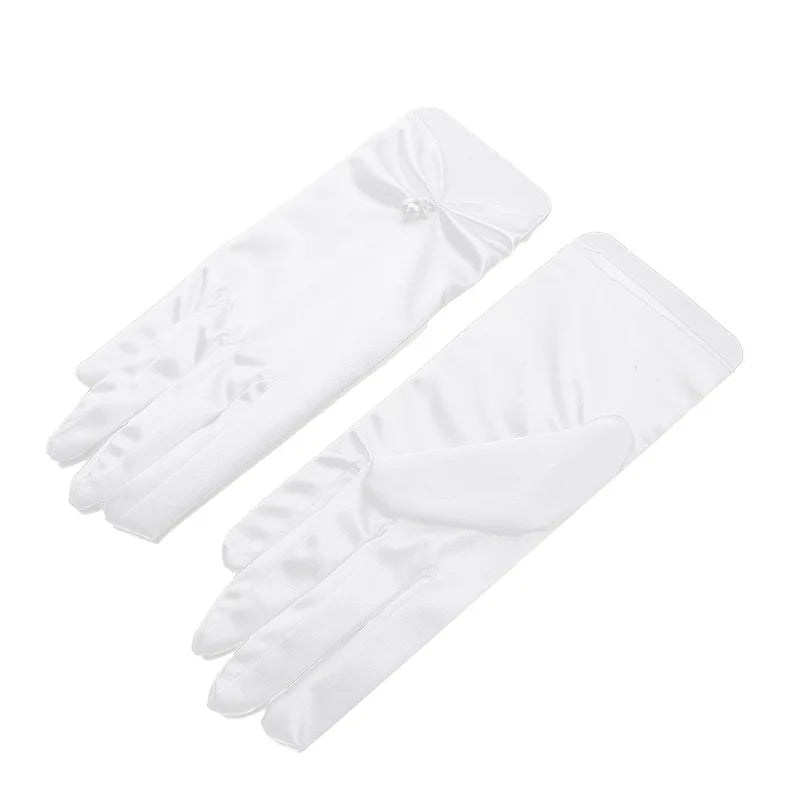 Sexy Transparent Black White Mesh Tulle Glove, Spring Summer Thin Short Glove, Party Dancing Dress Wedding Glove, Lolita New