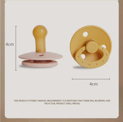 Silicone Baby Pacifier, Food Grade Silicone, Newborn Soother Solid Color Dummies Silicone Nipple For Bebe, 2PCS, Modabebe