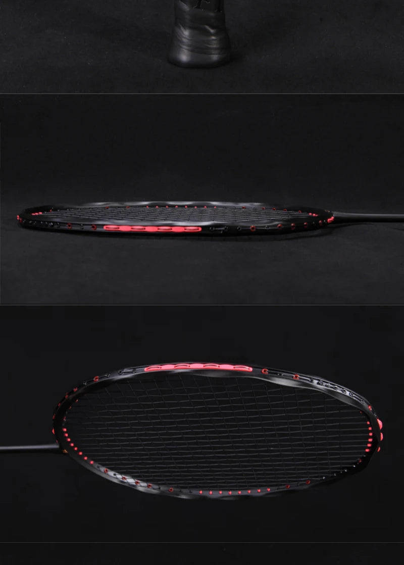 MH-V5 5U 75g Wave Legal Original Max 38lbs 100% Full Carbon Fiber Torsion Frame Badminton Racket, Novice Professional, ALPSPORT
