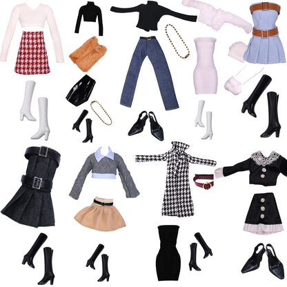 NK 30 CM Doll Outfits For 11.5 Inch Doll Shoes Princess 1/6 Doll Clothes Dolls Accessories Bar BI Doll Dress DIY Gift Toy  JJ