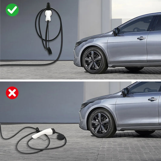 IPENGEN EV Charger Plug Holder for Electric Vehicle Type 2/Type 1/GBT Charging Cable Plug Stand Extra Protection Wallbox