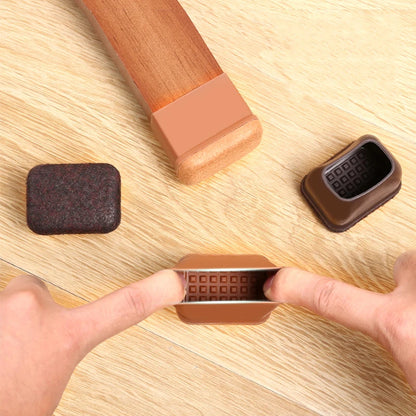 8Pcs, Silicone Chair Leg Floor Caps, Floor Protectors, Chair leg Foot End Covers for No Noise