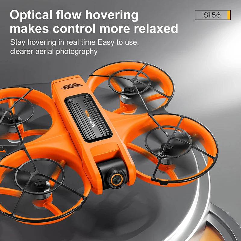 Upgrade S156 Drone 8K HD Dual Camera 3 Battery 5G WiFi FPV Brushless Motors Optical Flow Hover Obstacle Avoidance GPS Four-Axis Drone